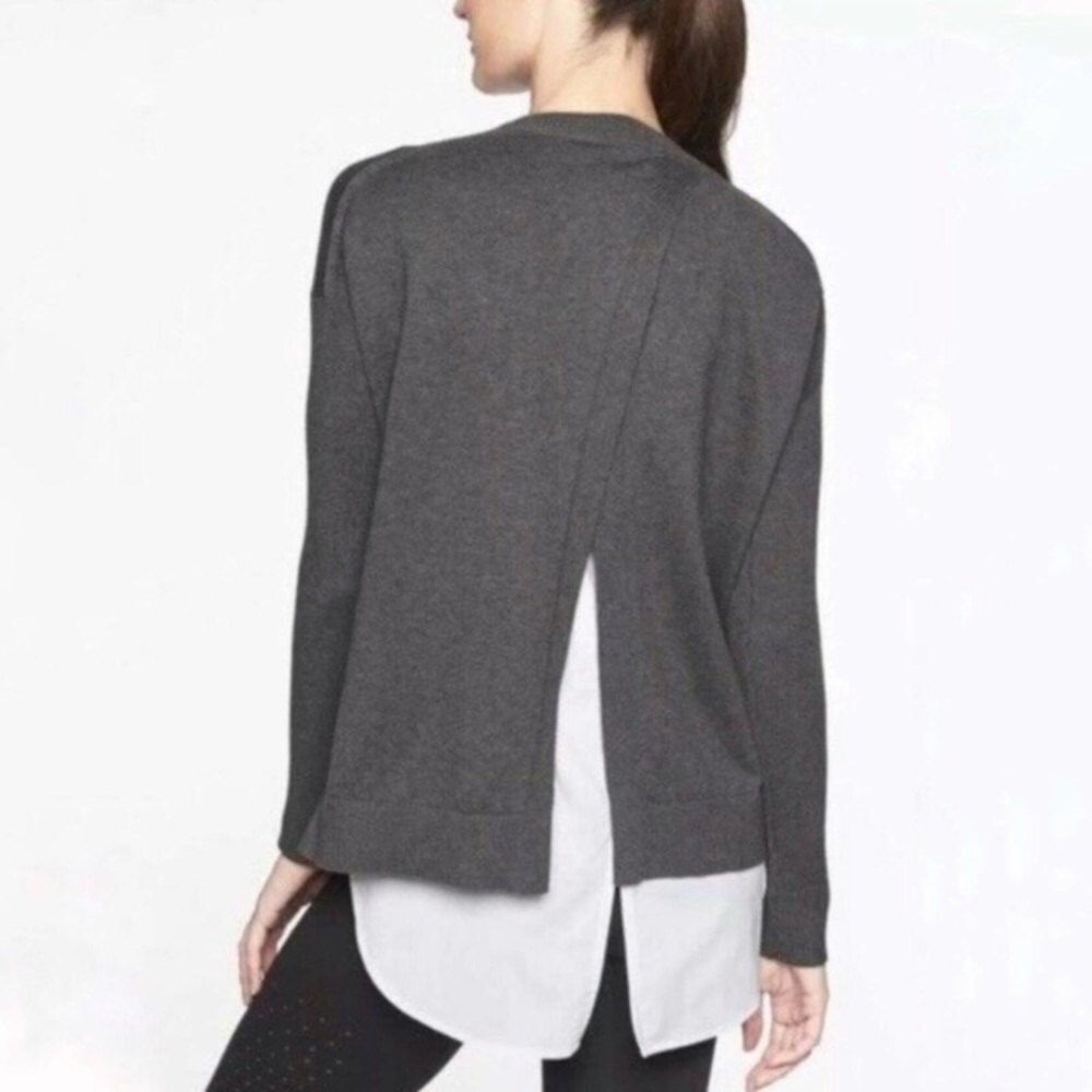 Athleta highland cross back open sweater